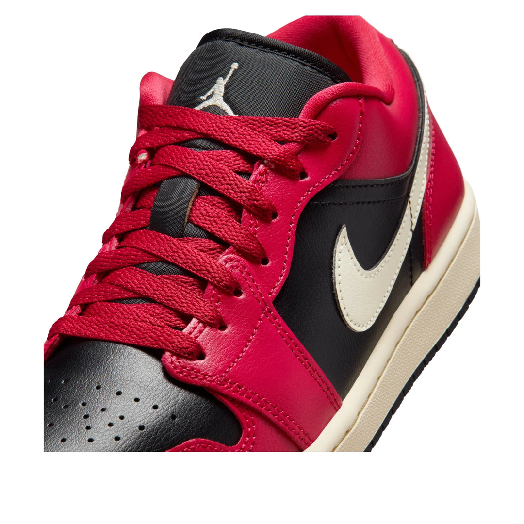 JORDAN AIR JORDAN 1 LOW MYSTIC HIBISCUS BLACK W