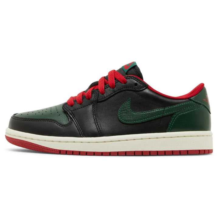 JORDAN AIR JORDAN 1 RETRO LOW OG BLACK GORGE GREEN W