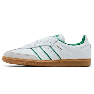 ADIDAS SAMBA OG CLOUD WHITE GREEN — Stock