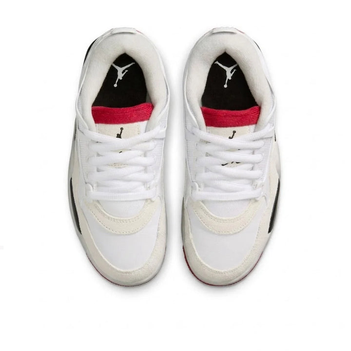 JORDAN AIR JORDAN 4 RM WHITE BLACK VARSITY RED GS