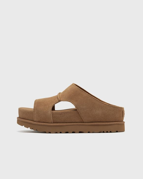 UGG W GOLDENSTAR HI CUTOUT SLIDE CHESTNUT