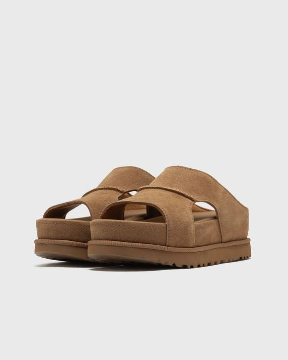 UGG W GOLDENSTAR HI CUTOUT SLIDE CHESTNUT