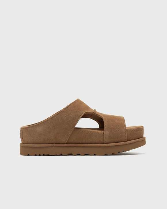 UGG W GOLDENSTAR HI CUTOUT SLIDE CHESTNUT