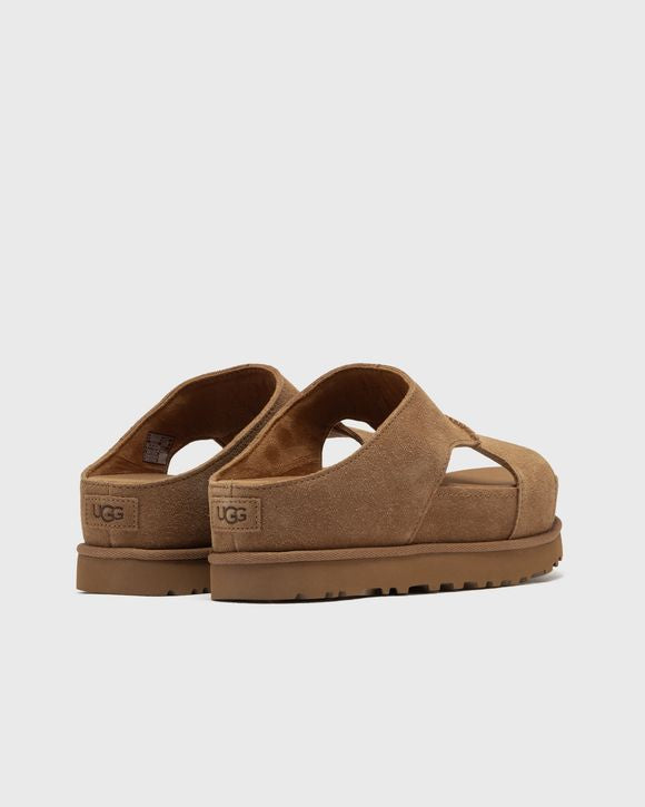 UGG W GOLDENSTAR HI CUTOUT SLIDE CHESTNUT