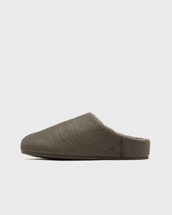 UGG W ELEA EMBOSSED SLIP-ON DENSE SMOKE