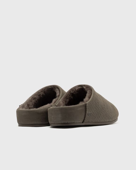 UGG W ELEA EMBOSSED SLIP-ON DENSE SMOKE