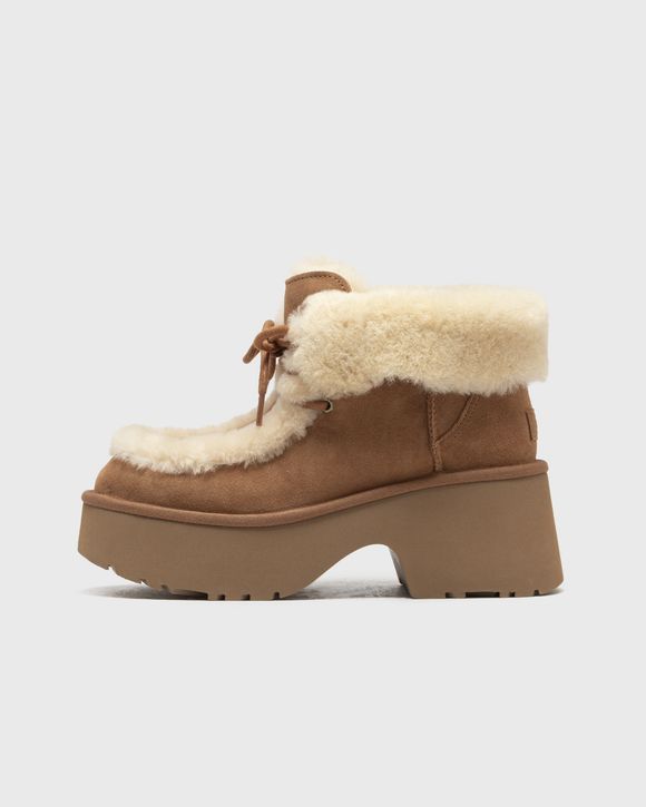 UGG WMNS ESMEE LACE UP CHESTNUT