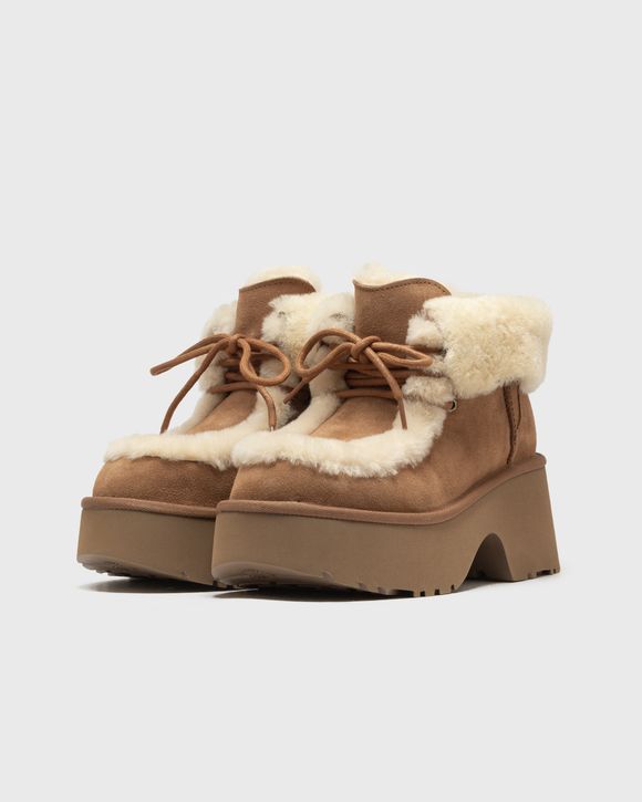 UGG WMNS ESMEE LACE UP CHESTNUT