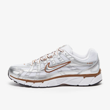 NIKE P-6000 WHITE METALLIC SILVER LT BRITISH TAN — Stock