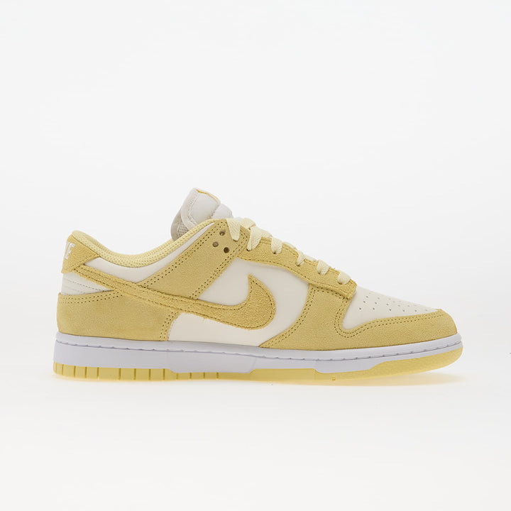 NIKE DUNK LOW SAIL/ SOFT YELLOW-WHITE-METALLIC SILVER