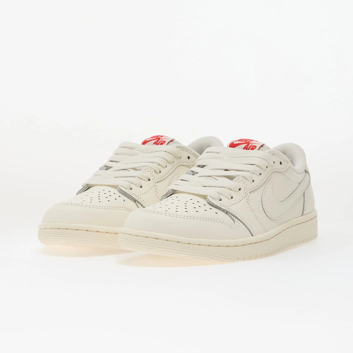 AIR JORDAN 1 RETRO LOW SAIL/ SAIL-UNIVERSITY RED