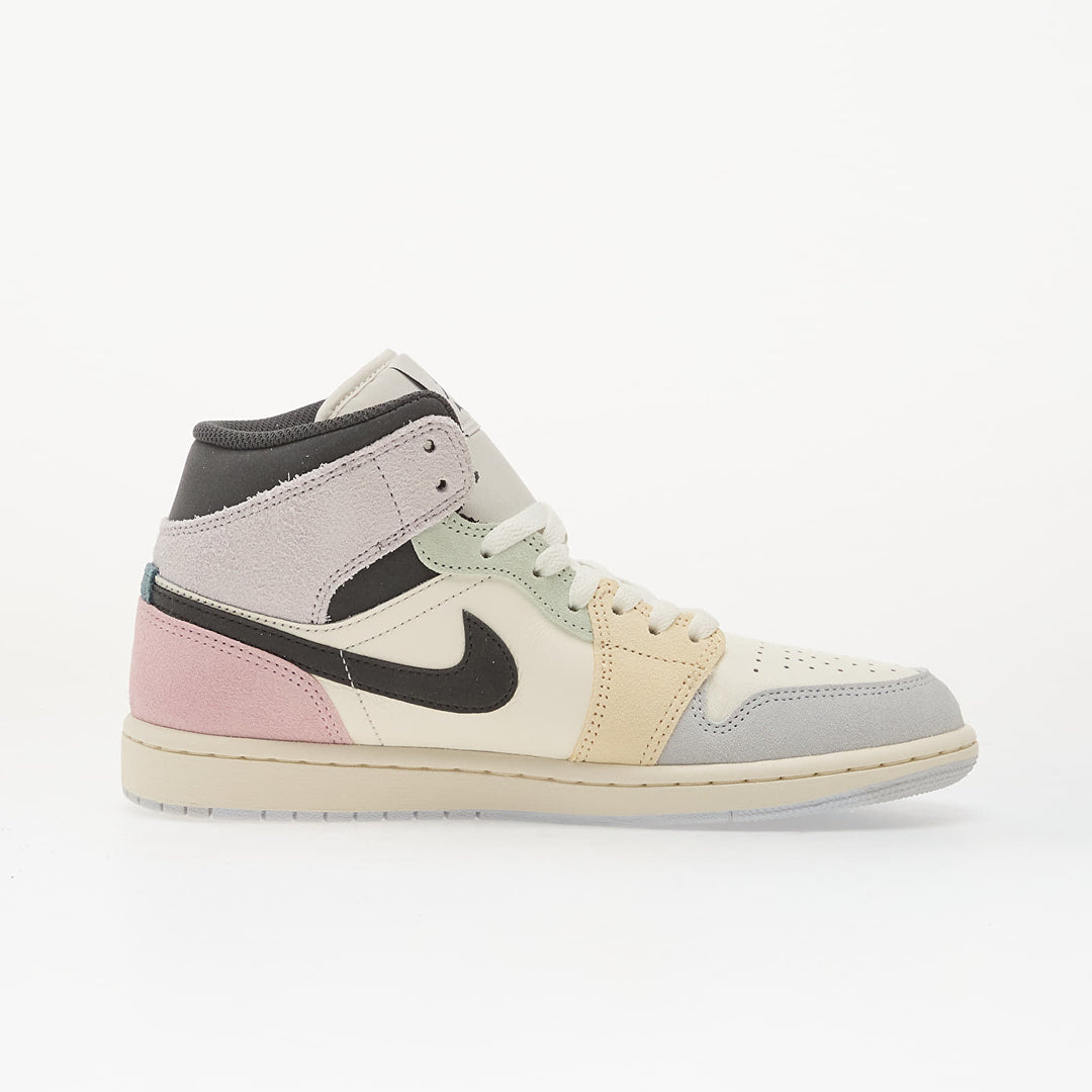 AIR JORDAN 1 MID SE SAIL/ ICED JADE-ANTHRACITE-JADE AURA