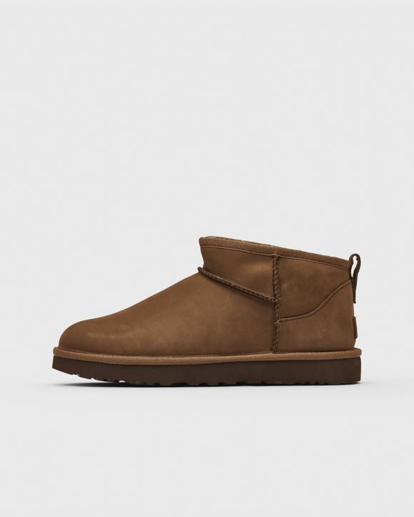 UGG WMNS CLASSIC ULTRA MINI NUBUCK DARK CHESTNUT