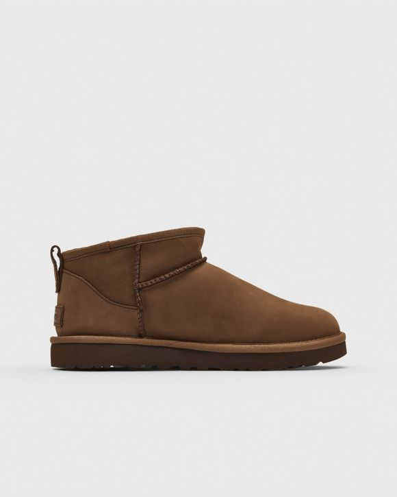 UGG WMNS CLASSIC ULTRA MINI NUBUCK DARK CHESTNUT