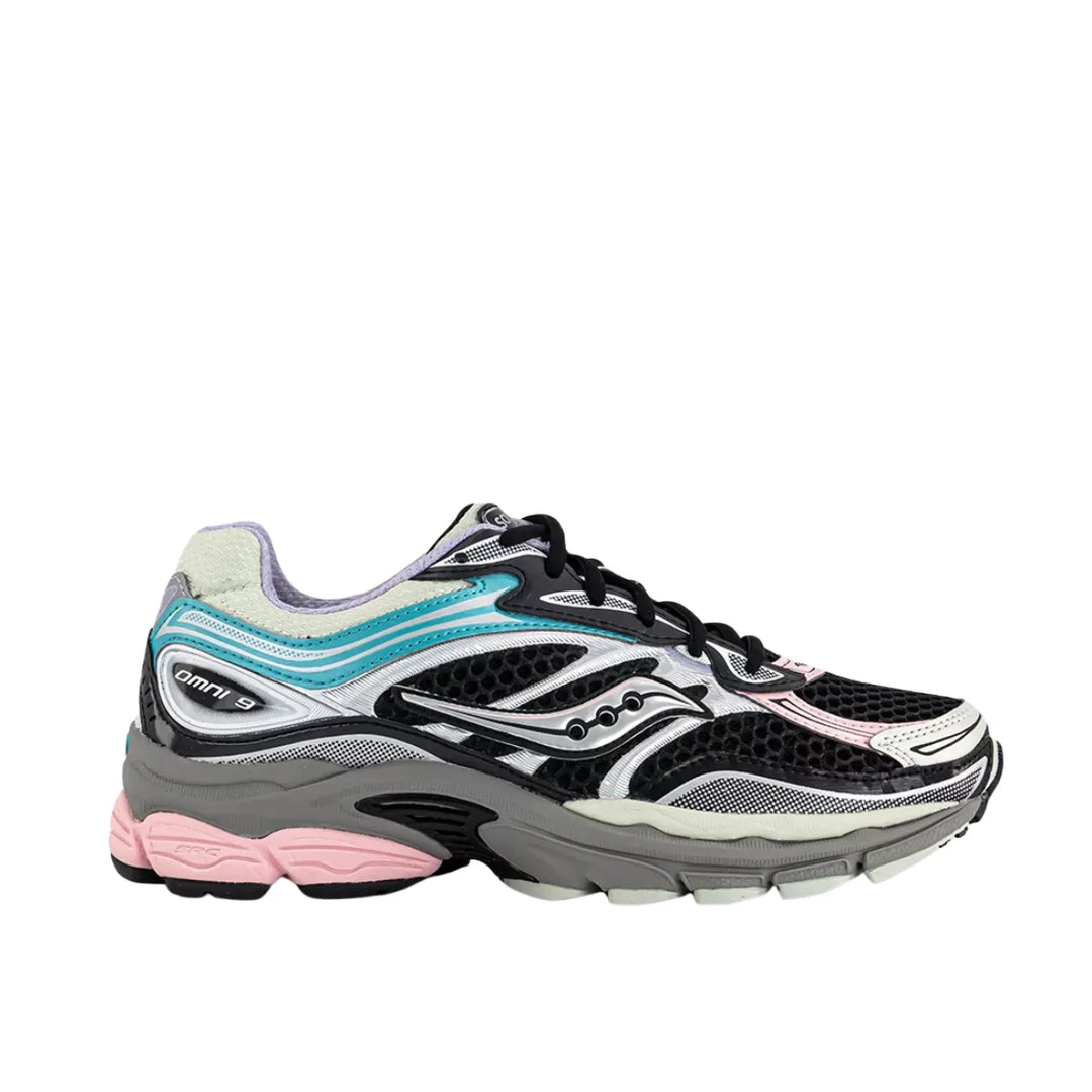 SAUCONY PROGRID OMNI 9 BLACK MULTI PINK