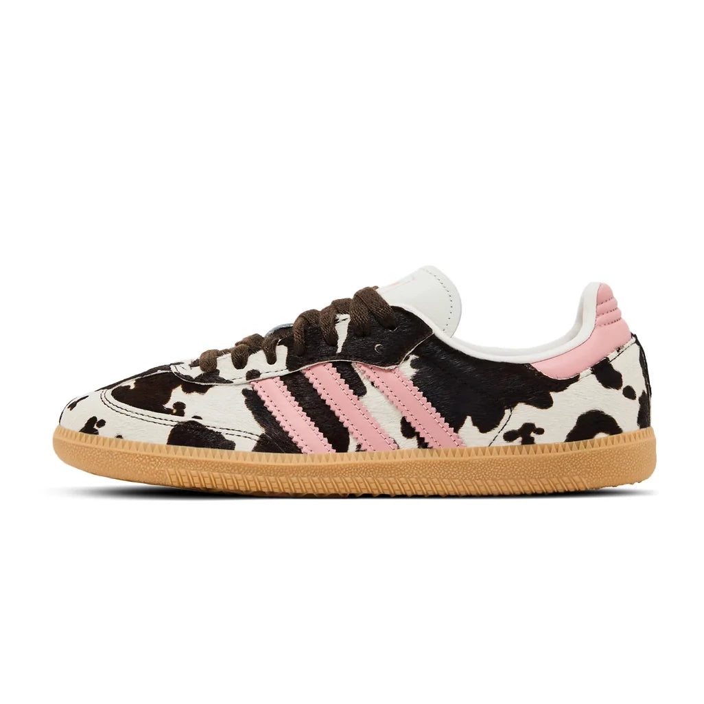 ADIDAS SAMBA OG COW PRINT DARK BROWN WONDER MAUVE W