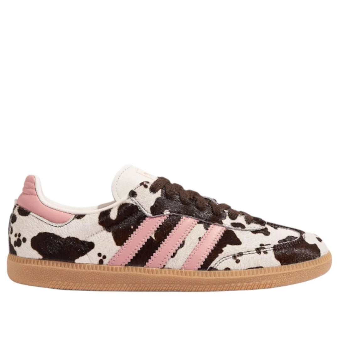 ADIDAS SAMBA OG COW PRINT DARK BROWN WONDER MAUVE W