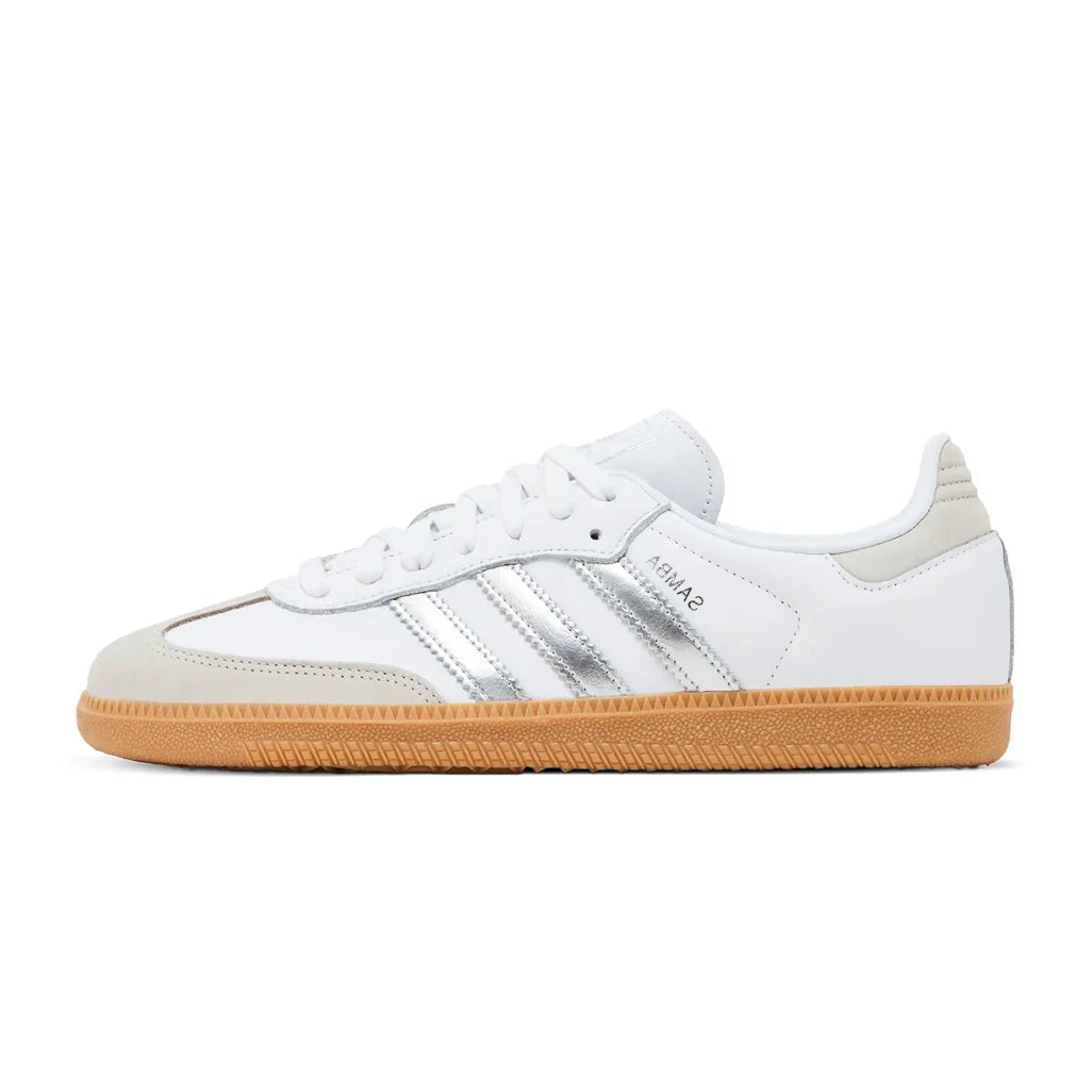 ADIDAS SAMBA OG WHITE SILVER METALLIC GREY W