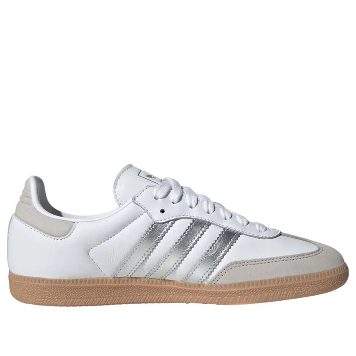 ADIDAS SAMBA OG WHITE SILVER METALLIC GREY W