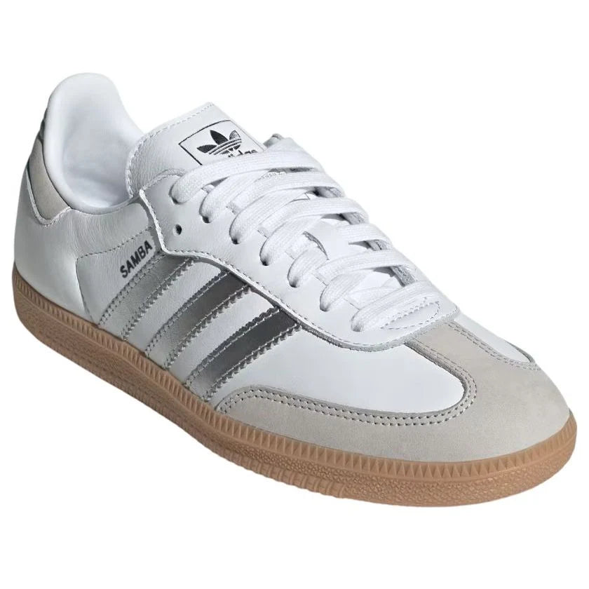 ADIDAS SAMBA OG WHITE SILVER METALLIC GREY W