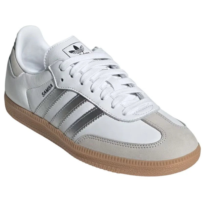 ADIDAS SAMBA OG WHITE SILVER METALLIC GREY W