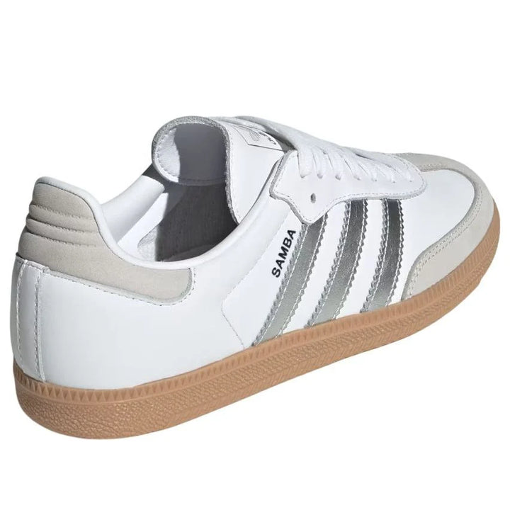 ADIDAS SAMBA OG WHITE SILVER METALLIC GREY W