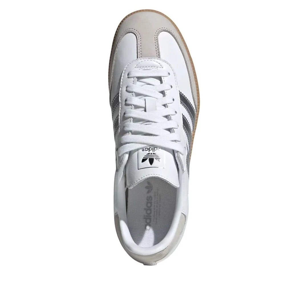 ADIDAS SAMBA OG WHITE SILVER METALLIC GREY W