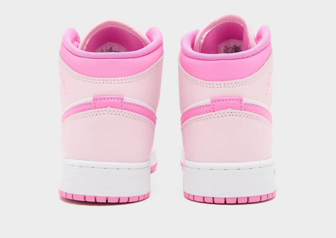 JORDAN AIR 1 MID WHITE PINK GS