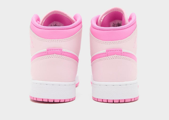 JORDAN AIR 1 MID WHITE PINK GS