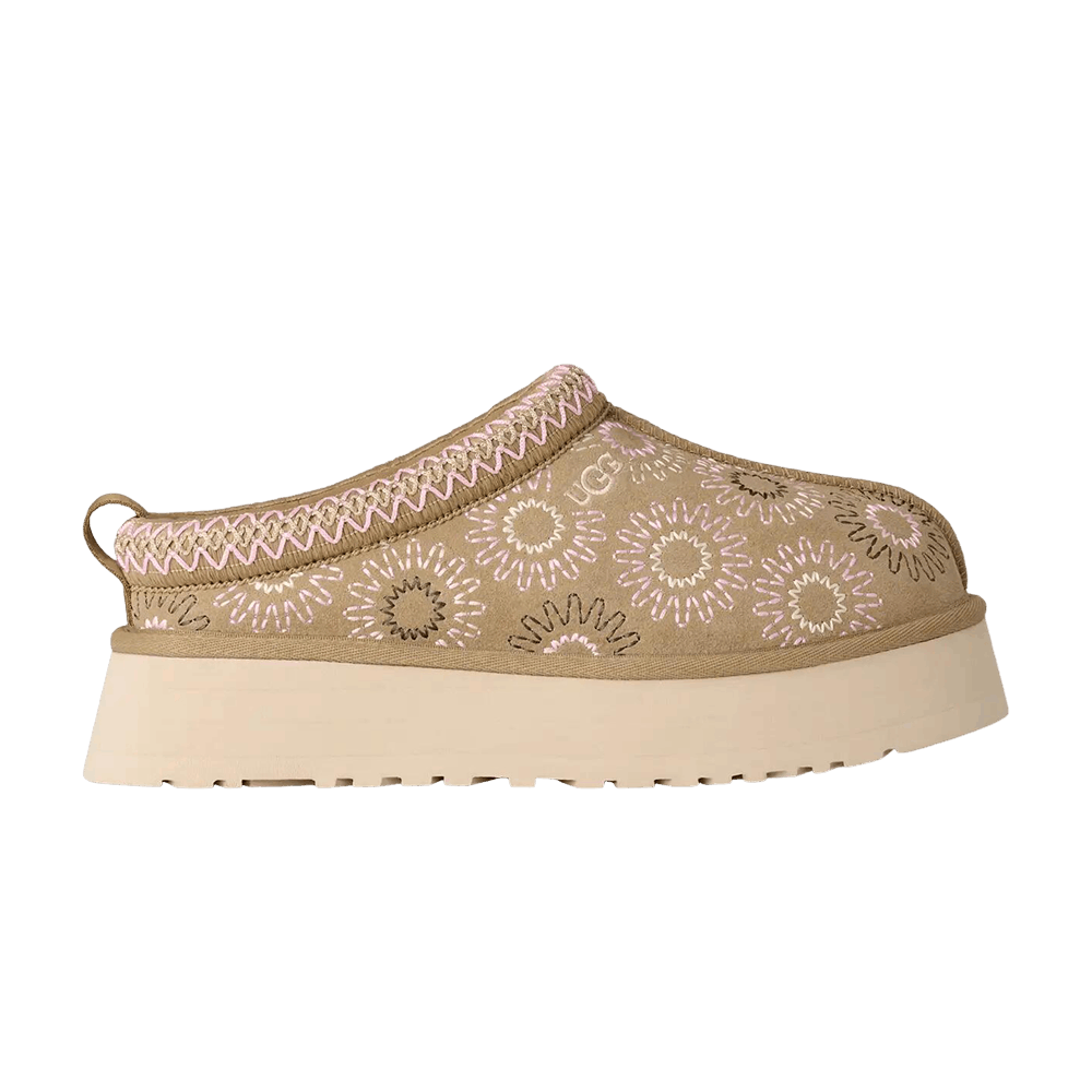 UGG TAZZ SUN STITCH SLIPPER MUSTARD SEED (WOMEN&