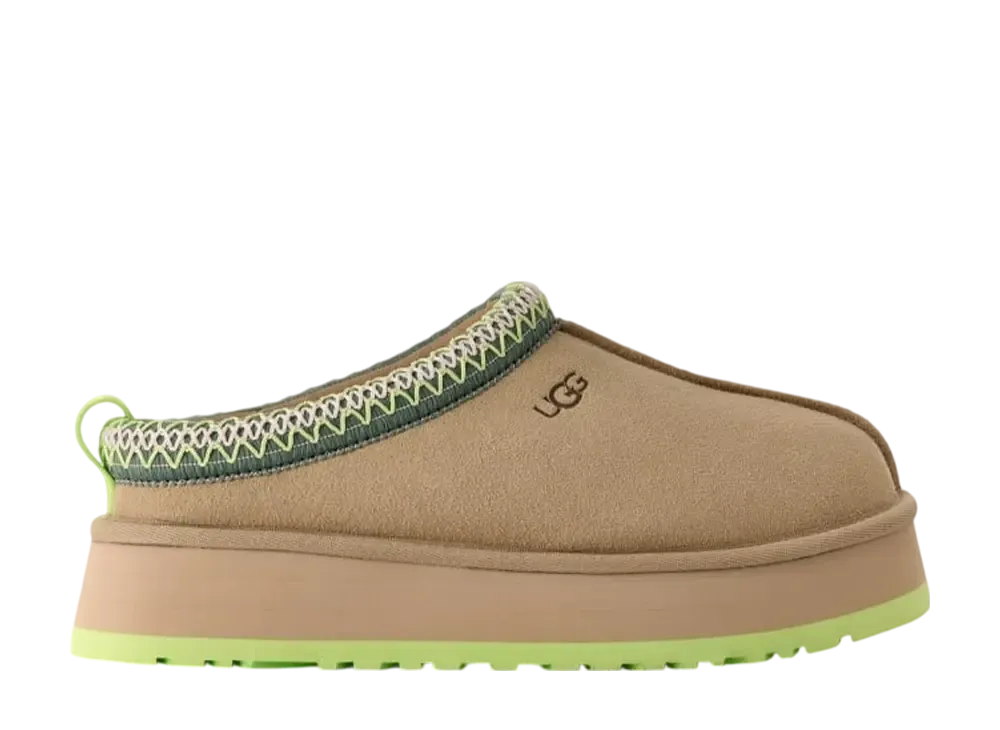 UGG TAZZ II SLIPPER MUSTARD SEED VIBRANT GREEN (WOMEN'S)