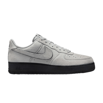 NIKE AIR FORCE 1 LOW '07 LV8 LIGHT SMOKE GREY SUEDE BLACK — Stock