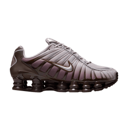 NIKE SHOX TL BAROQUE BROWN PLATINUM VIOLET METALLIC SILVER (WOMEN'S)