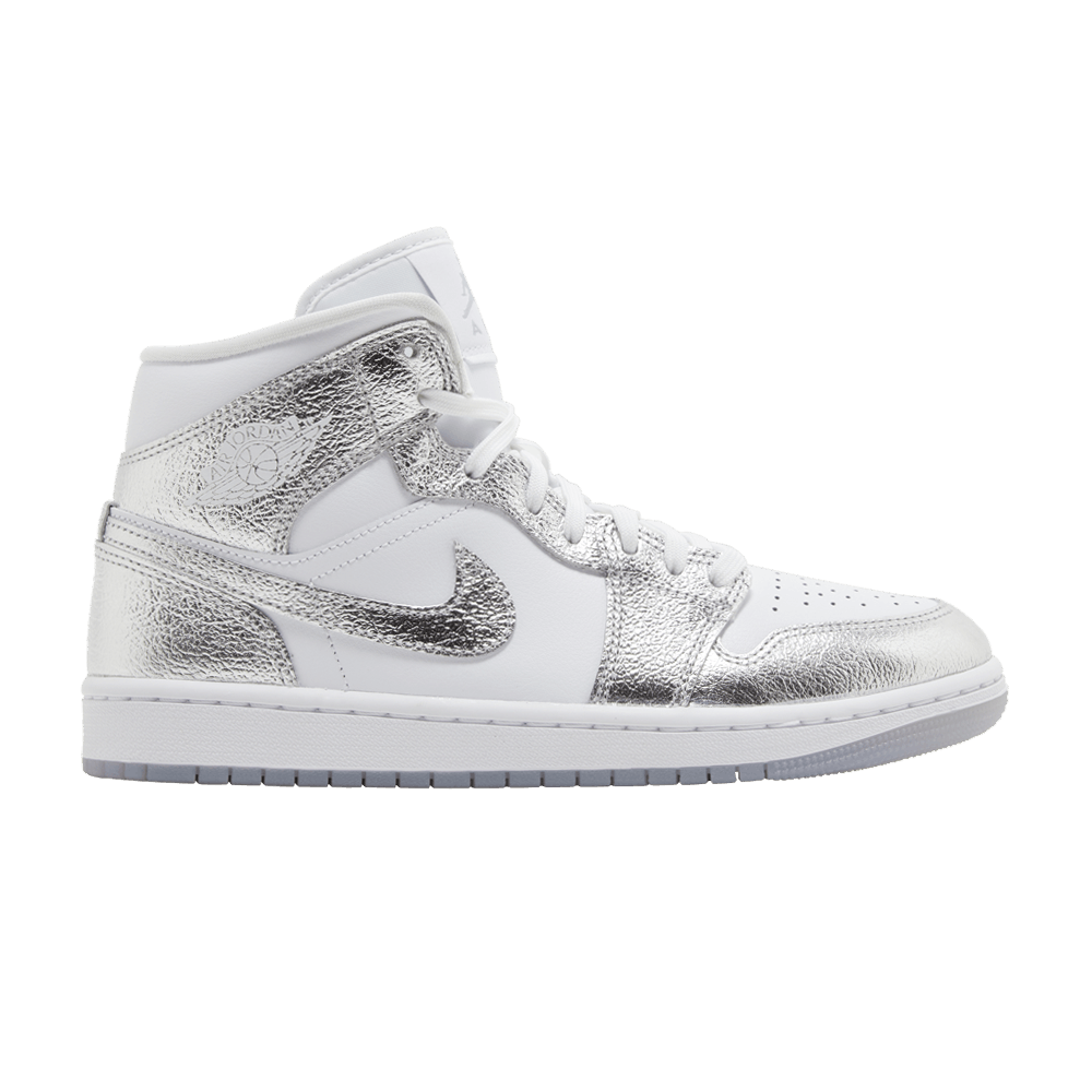 JORDAN 1 MID SE METALLIC SILVER (WOMEN&