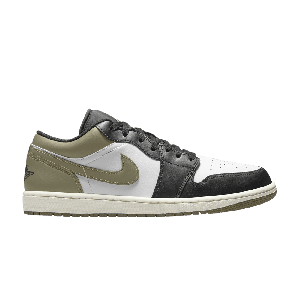 JORDAN 1 LOW BLACK TOE MEDIUM OLIVE