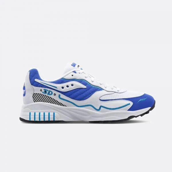 SAUCONY 3D GRID HURRICANE WHITE ROYAL