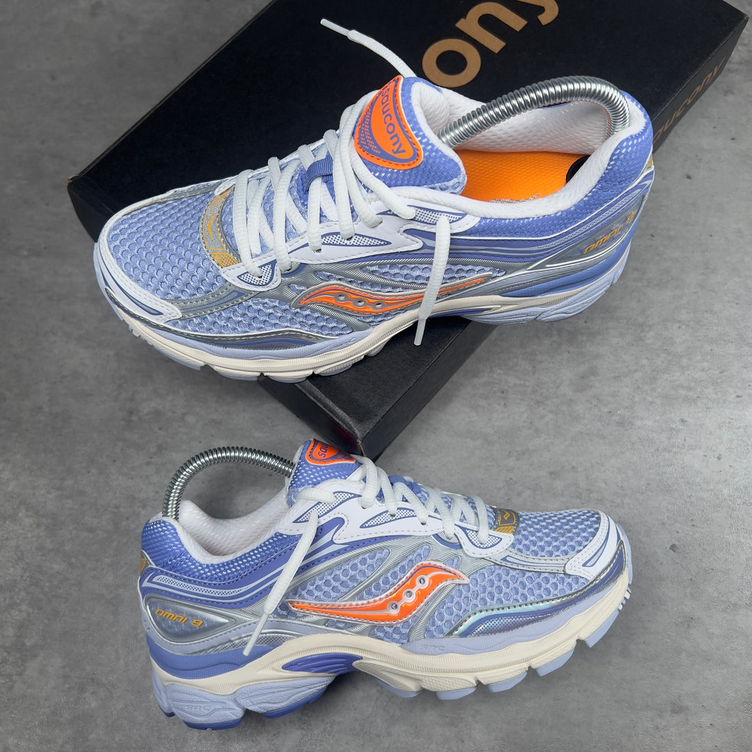 SAUCONY OMNI 9 SPEED SHADES ORANGE BLUE