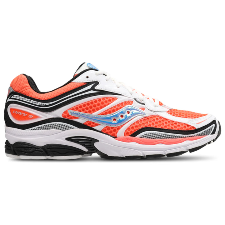 SAUCONY PROGRID OMNI 9 SPEED SHADES SILVER ORANGE
