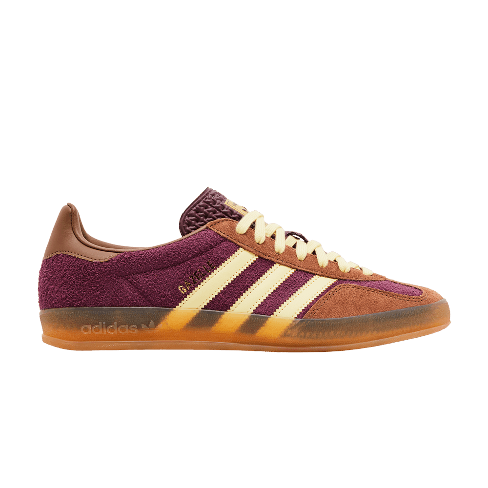 ADIDAS GAZELLE INDOOR MAROON ALMOST YELLOW