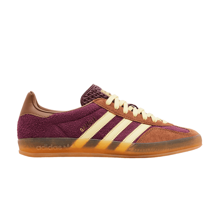 ADIDAS GAZELLE INDOOR MAROON ALMOST YELLOW
