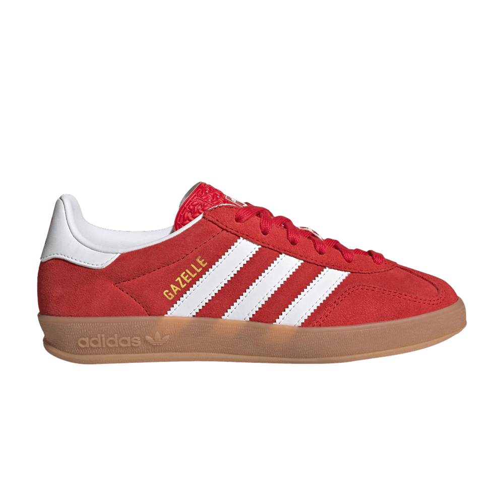ADIDAS GAZELLE INDOOR BETTER SCARLET CLOUD WHITE GUM (GS)