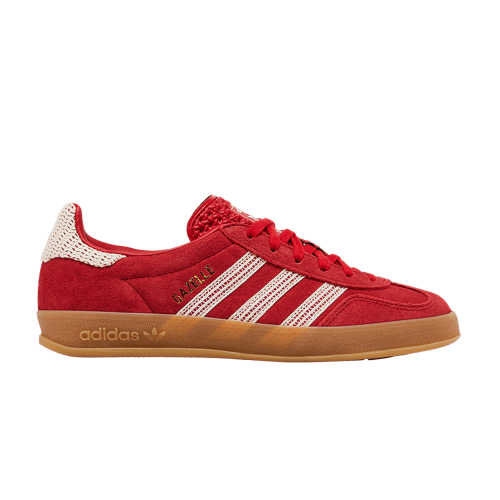 ADIDAS GAZELLE INDOOR BETTER SCARLET WONDER WHITE GUM (WOMEN&