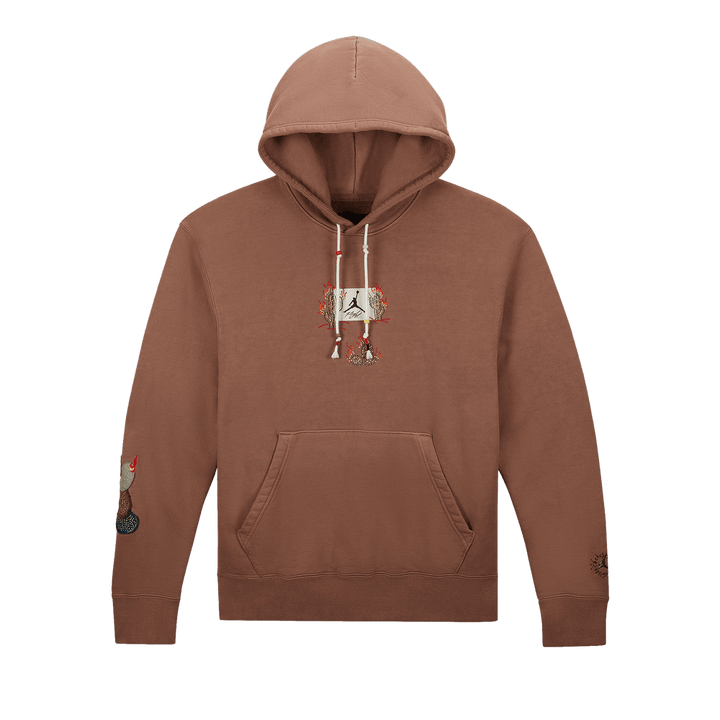 TRAVIS SCOTT X JORDAN FLIGHT GRAPHIC HOODIE ARCHAEO BROWN