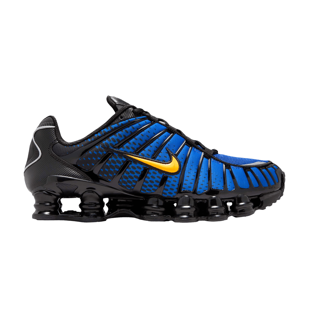 NIKE SHOX TL BLACK LYON BLUE VARSITY MAIZE