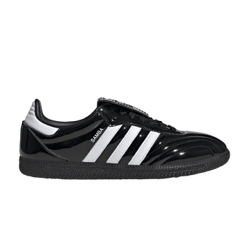 ADIDAS SAMBA LT CORE BLACK PATENT LEATHER (WOMEN'S) — Stock