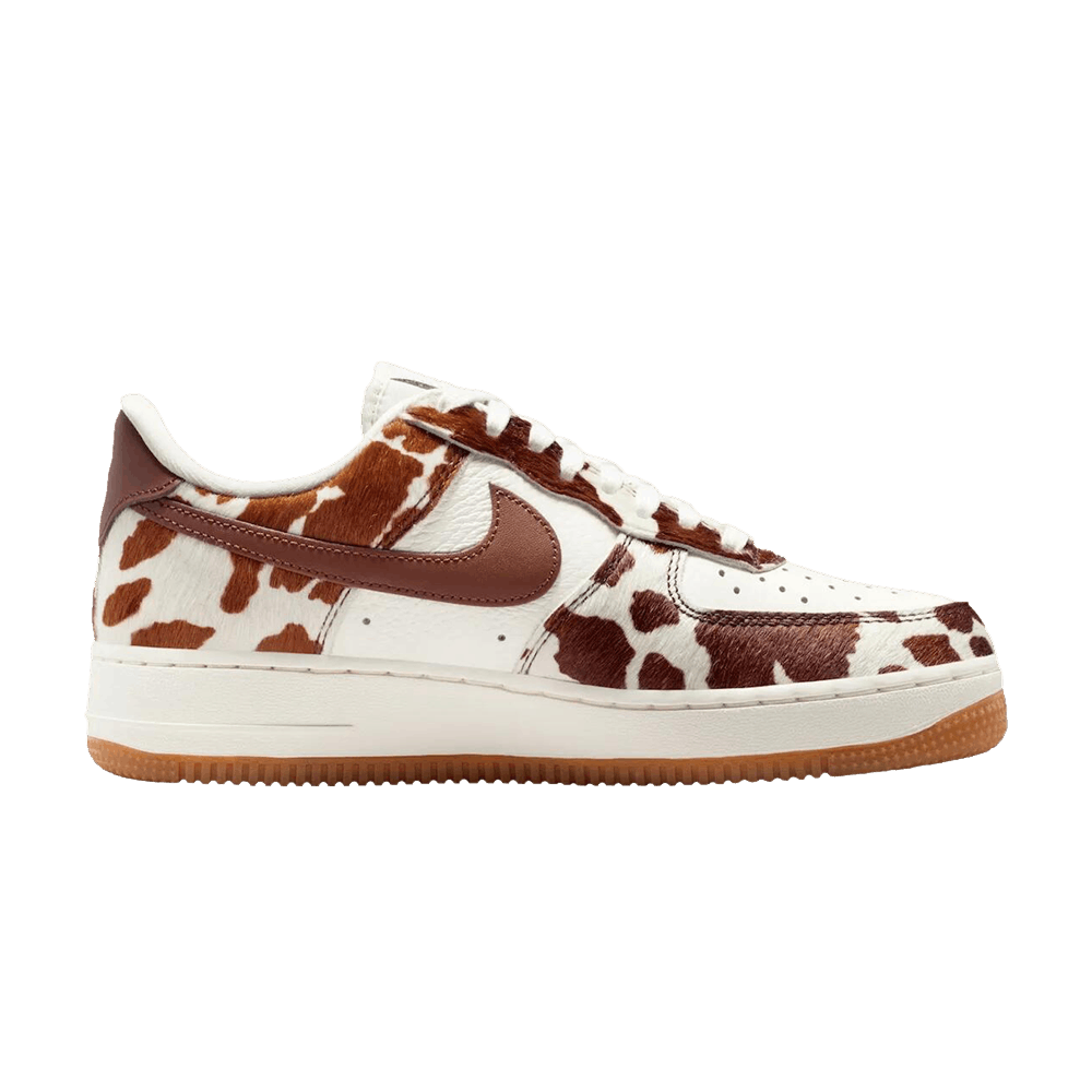 NIKE AIR FORCE 1 LOW COW PRINT FIELD BROWN (WOMEN&
