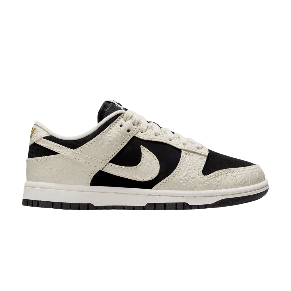 NIKE DUNK LOW EMBOSSED BLACK SAIL (WOMEN&