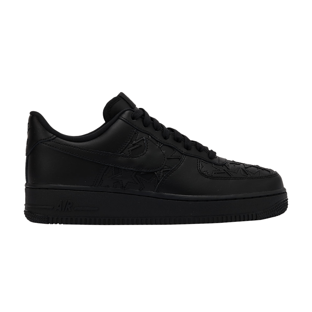 NIKE AIR FORCE 1 LOW LV8 TRIPLE BLACK STARS — Stock #1