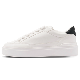 MALLET LANSBURY MEN'S WHITE NAPPA LEATHER TRAINERS