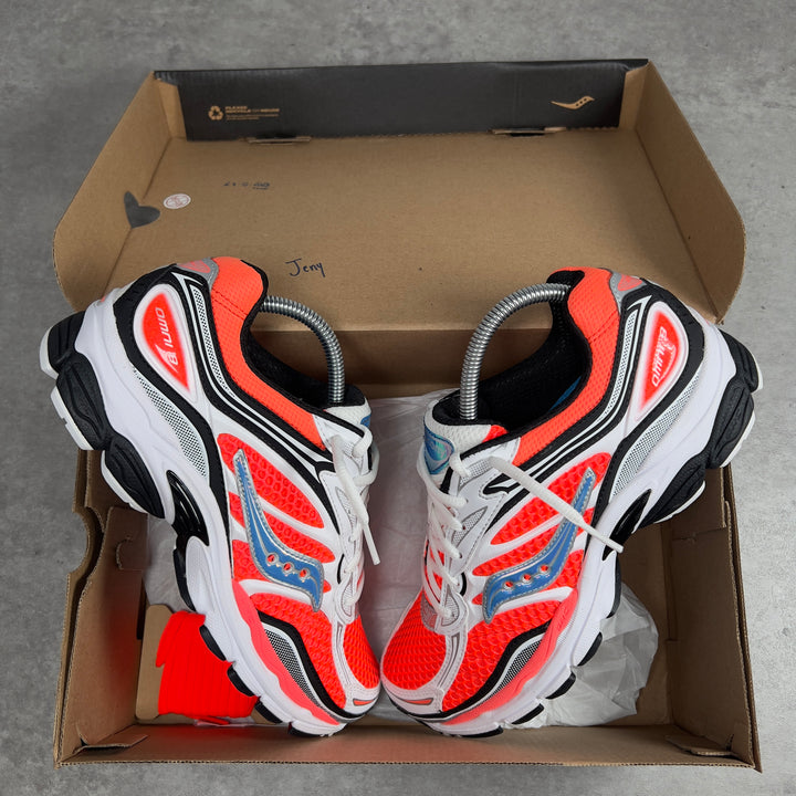 SAUCONY PROGRID OMNI 9 SPEED SHADES SILVER ORANGE